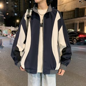 Men's Colour-Block Zip Jacket